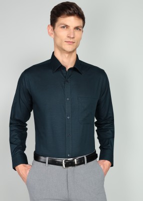 Raymond Men Solid Formal Dark Blue Shirt