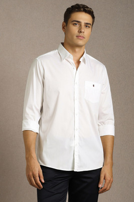 LOUIS PHILIPPE Men Solid Casual White Shirt