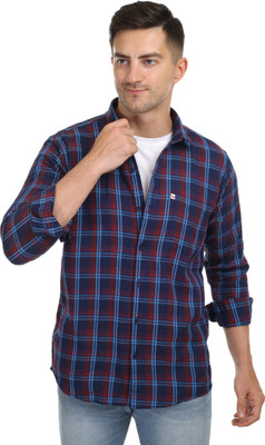 Trending Ayansh Men Solid Casual Dark Blue, Maroon, Light Blue Shirt