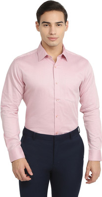 Raymond Men Solid Formal Red Shirt