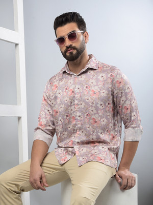 CRIMSOUNE CLUB Men Floral Print Casual Multicolor Shirt