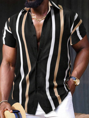 SHIVAY FAB Men Striped Casual Multicolor Shirt