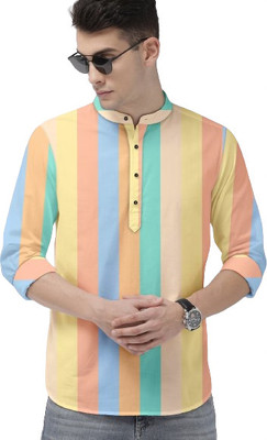 Style Grove Men Printed Casual Multicolor Shirt