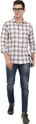 DS Creations Men Checkered Casual Multicolor Shirt