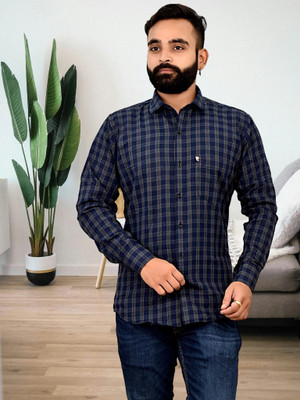 V K Creation Men Checkered Casual Multicolor Shirt