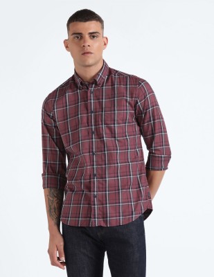 FLYING MACHINE Men Checkered Casual Multicolor Shirt