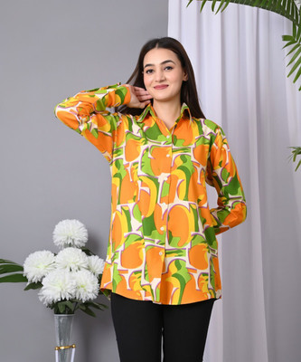 IQRAAR Women Printed Casual Multicolor Shirt