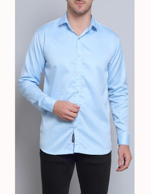 CRAFT HEAVEN Men Solid Casual Blue Shirt