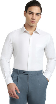 Raymond Men Solid Formal White Shirt