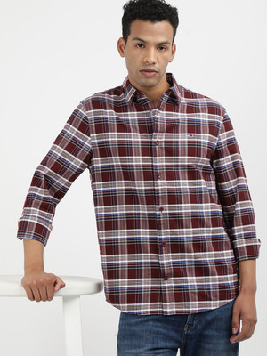 TOMMY HILFIGER Men Checkered Casual Red Shirt