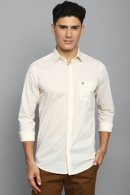 Allen Solly Men Solid Casual Cream Shirt