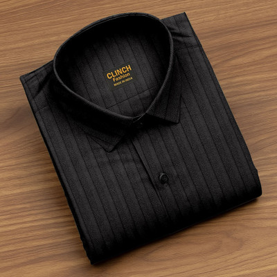 clinch fashion Men Striped Casual Blue Shirt