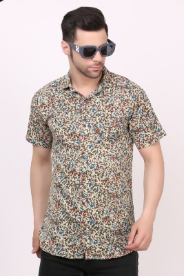 AXOLOTL Men Printed Casual Multicolor Shirt