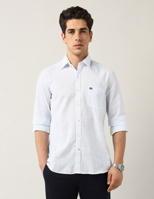 Arrow Sport Men Printed Casual White Shirt