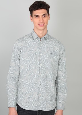 KILLER Men Printed Casual Grey Shirt