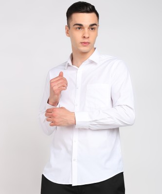 PARK AVENUE Men Solid Formal White Shirt
