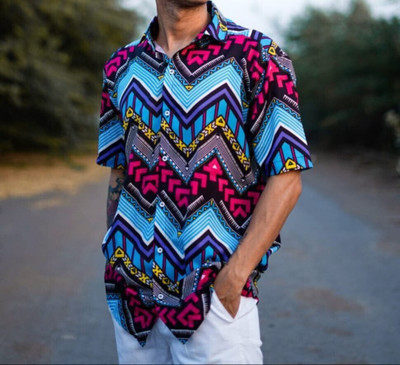 STOVESSY Men Printed Casual Multicolor Shirt