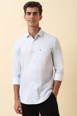 Allen Solly Men Printed Casual White Shirt