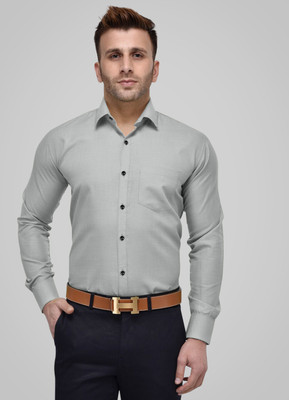 TRENDING SHIRTWALE Men Solid Casual Grey Shirt