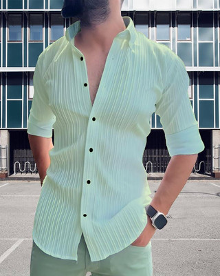 COMBRAIDED Men Self Design Casual Multicolor Shirt