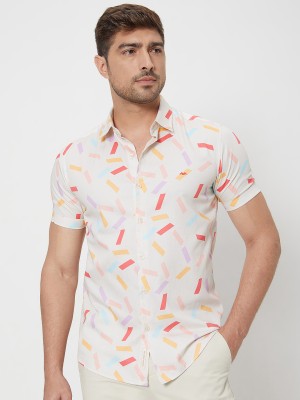 MUFTI Men Printed Casual Multicolor Shirt