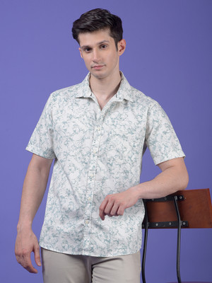 CRIMSOUNE CLUB Men Self Design Casual Grey Shirt