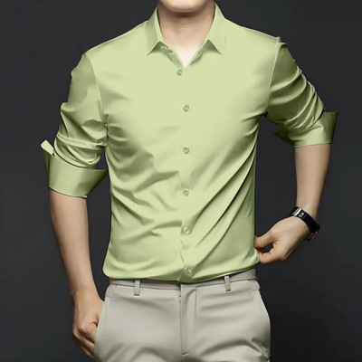 SATADHAR ENTERPRISE Men Solid Casual Light Green Shirt