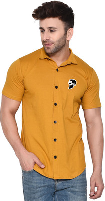 tfurnish Men Printed Casual Black Shirt