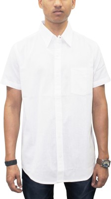 SOUTHBAY Men Solid Formal White Shirt