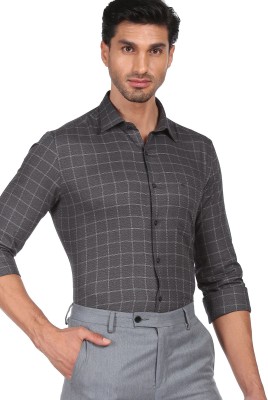 ARROW Men Checkered Formal Grey Shirt