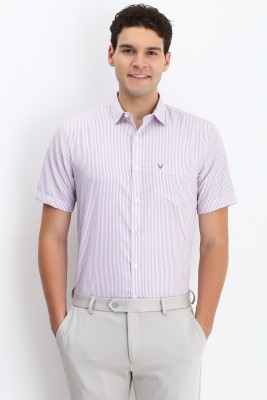 Allen Solly Men Striped Formal Purple Shirt