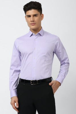 VAN HEUSEN Men Solid Formal Purple Shirt