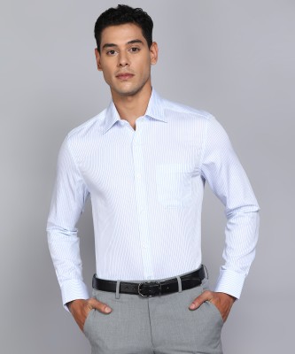 LOUIS PHILIPPE Men Striped Formal White Shirt