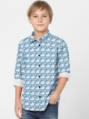 STUD APPARELS Boys Printed Casual Multicolor Shirt