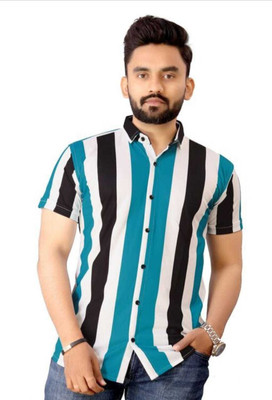 SH FSN Men Striped Casual Multicolor Shirt
