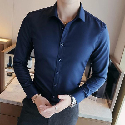 Lee Cross Men Solid Casual Blue Shirt