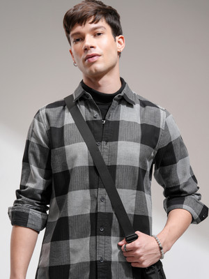 HIGHLANDER Men Checkered Casual Multicolor Shirt