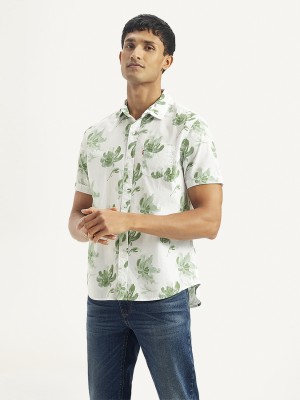 LEVI'S Men Floral Print Casual White Shirt