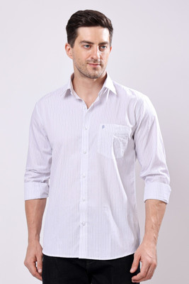 Stylox Men Solid Casual White Shirt