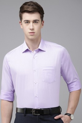 VAN HEUSEN Men Solid Formal Purple Shirt