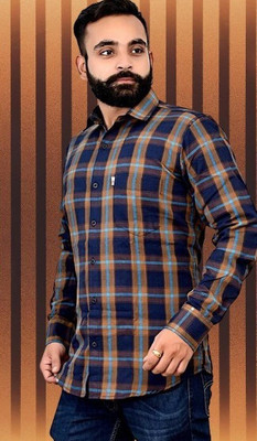 DK FASHION Men Checkered Casual Multicolor Shirt