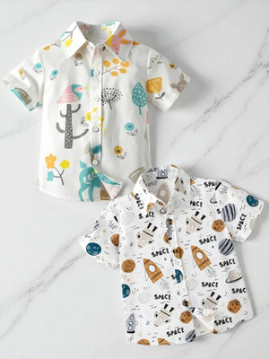 Sparrow ENTERPRISE Boys Printed, Striped Casual Multicolor Shirt