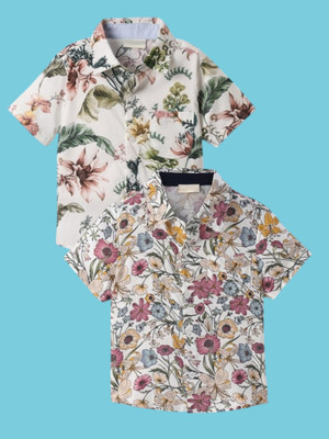 KILLER Boys Printed Casual Multicolor Shirt(Pack of 2)