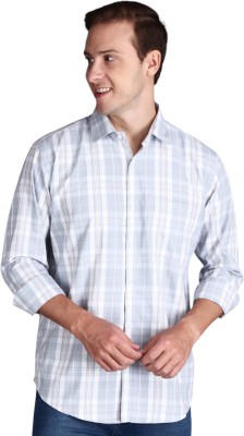 Appel Touch Men Checkered Casual Grey Shirt