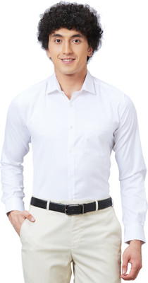 PARK AVENUE Men Self Design Formal White Shirt