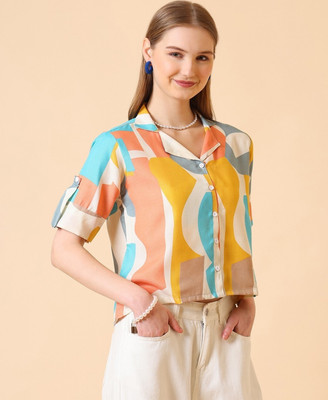 MOXTE Women Printed Casual Multicolor Shirt