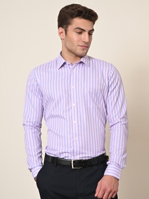 KILLER Men Striped Casual Pink Shirt