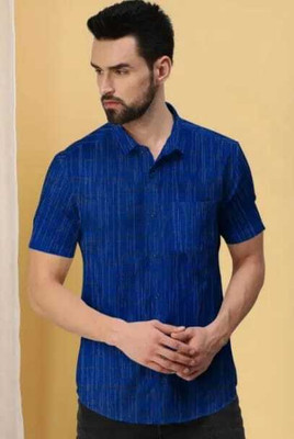 Suhana collection Men Checkered Casual Blue Shirt