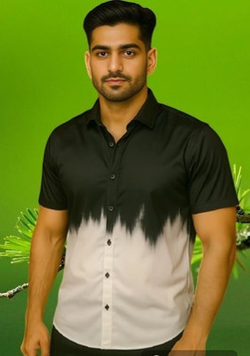 DHAMELIYA ENTERPRISE Men Dyed/Ombre Casual Black Shirt