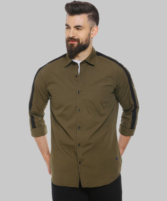 CAMPUS SUTRA Men Checkered Casual Black, Brown Shirt